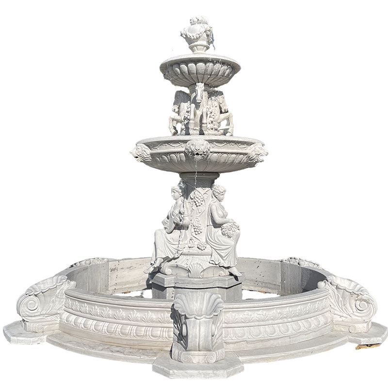 large marble fountain for garden