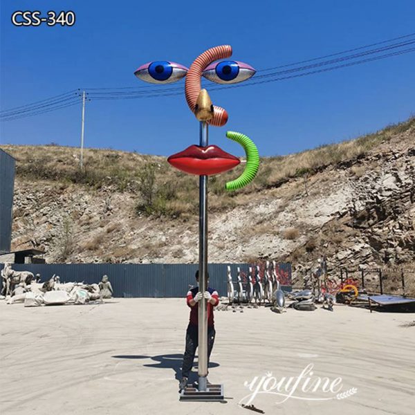 Modern Metal Large Kinetic Wind Sculpture Garden Decor for Sale CSS-340