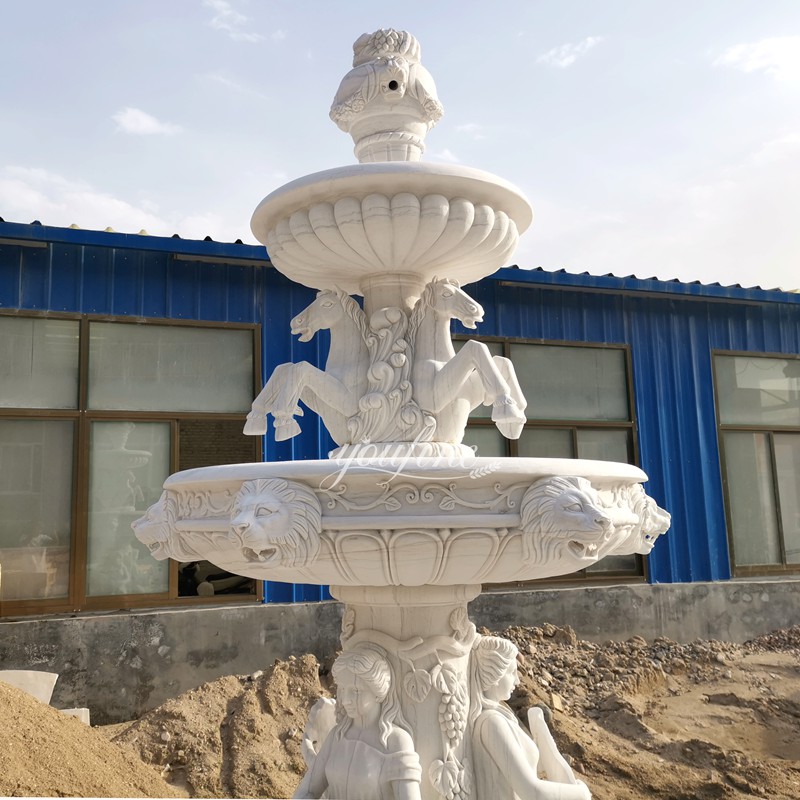 marble fountain for garden detail