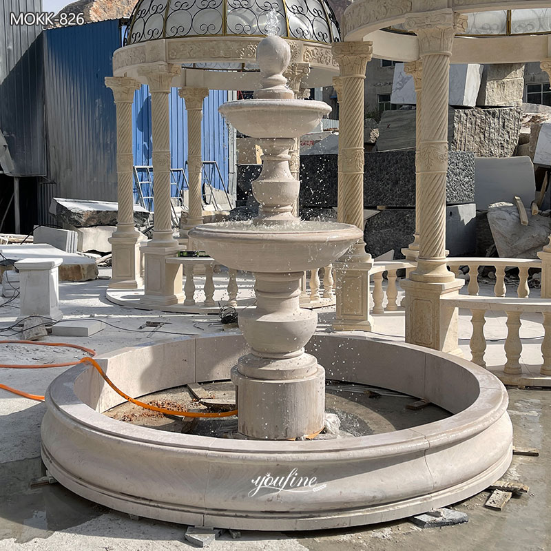 marble small tiered fountain