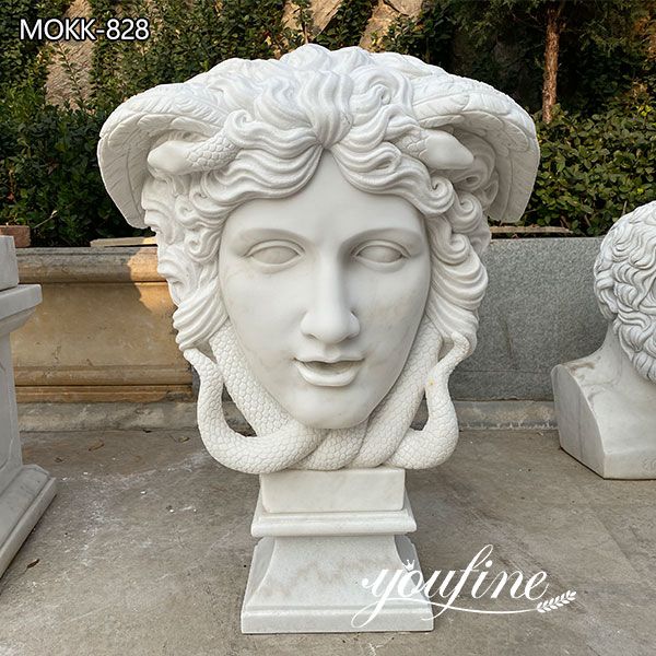 Hand Carved Famous Marble Medusa Head Statue for Sale MOKK-828