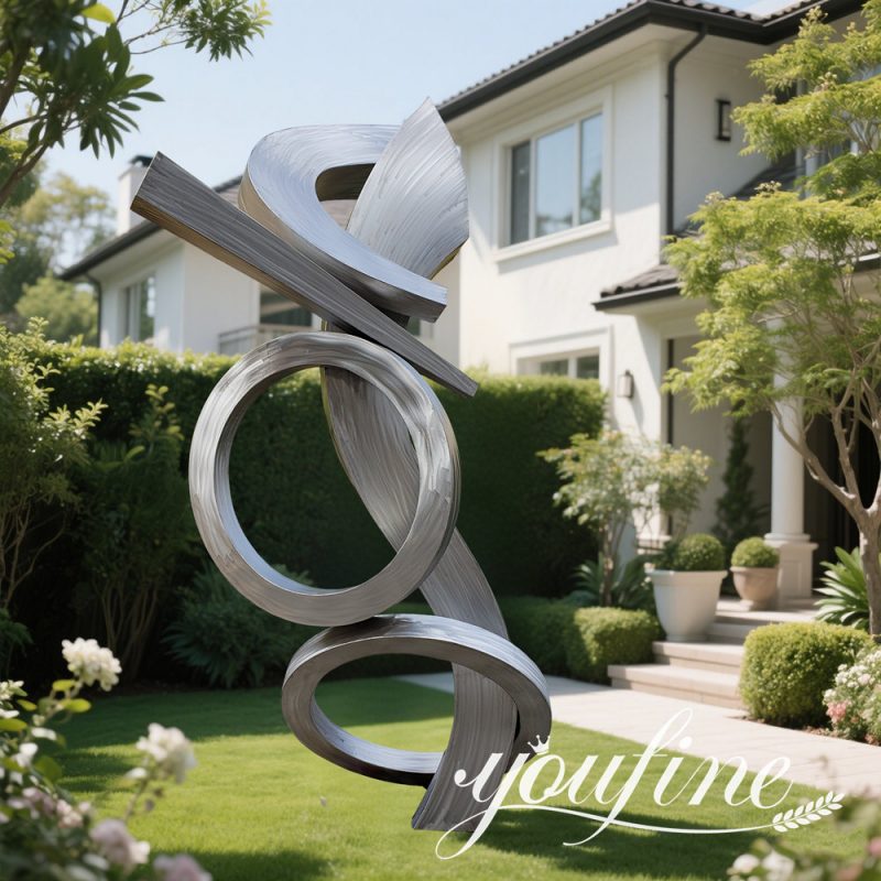 modern abstract sculpture for outdoor decor