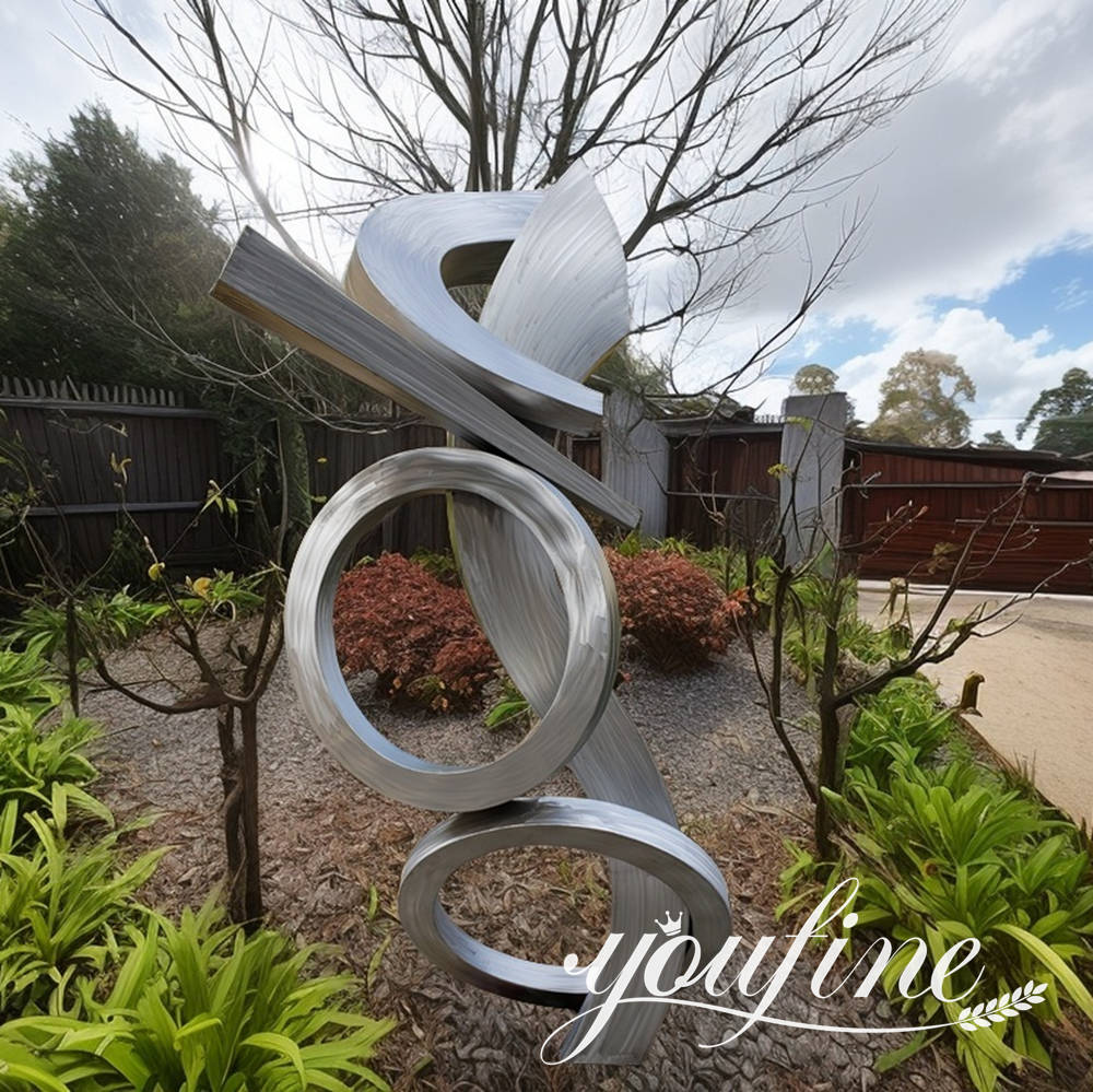 modern abstract sculpture for yard decor