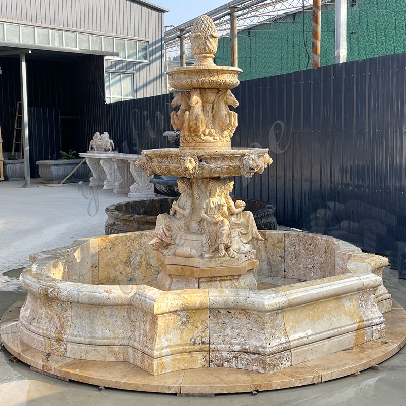 outdoor marble fountain