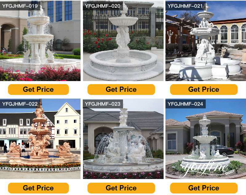 outdoor marble fountain