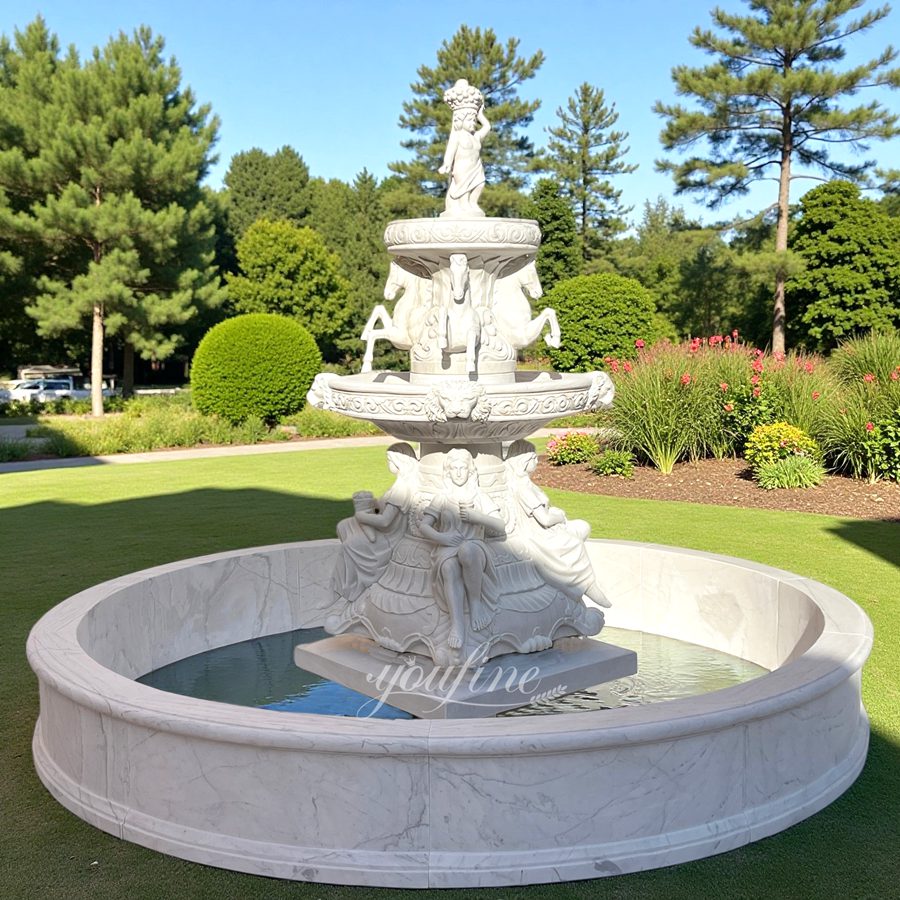 Outdoor Natural Marble Garden Fountain MOKK-825