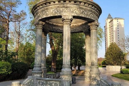 Antique Outdoor Marble Gazebo Residential Decoration for Sale MOKK-834