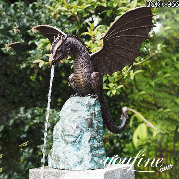 Large Bronze dragon Fountain Garden Decoration for Sale BOKK-966