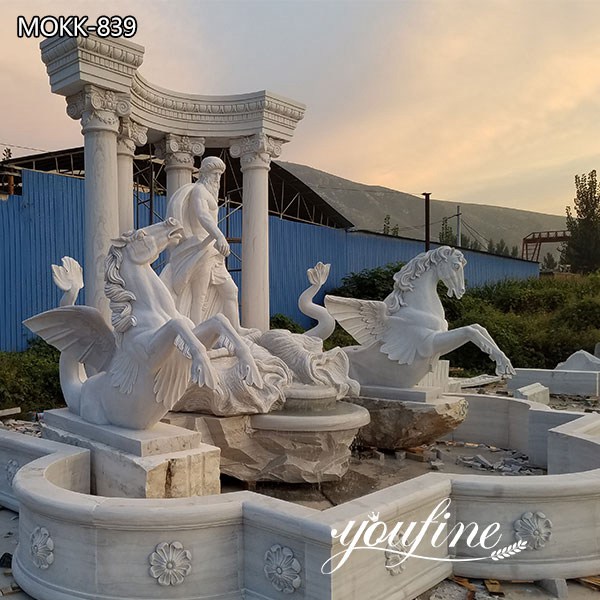 Classic Outdoor Marble Trevi Fountain Garden Decor
