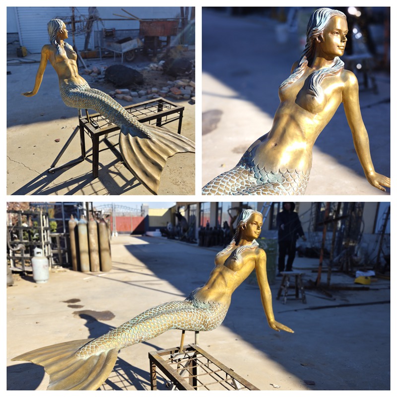 high quality Life Size Mermaid Statue
