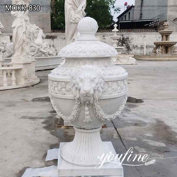 Natural White Marble Garden Flowerpots Suppliers