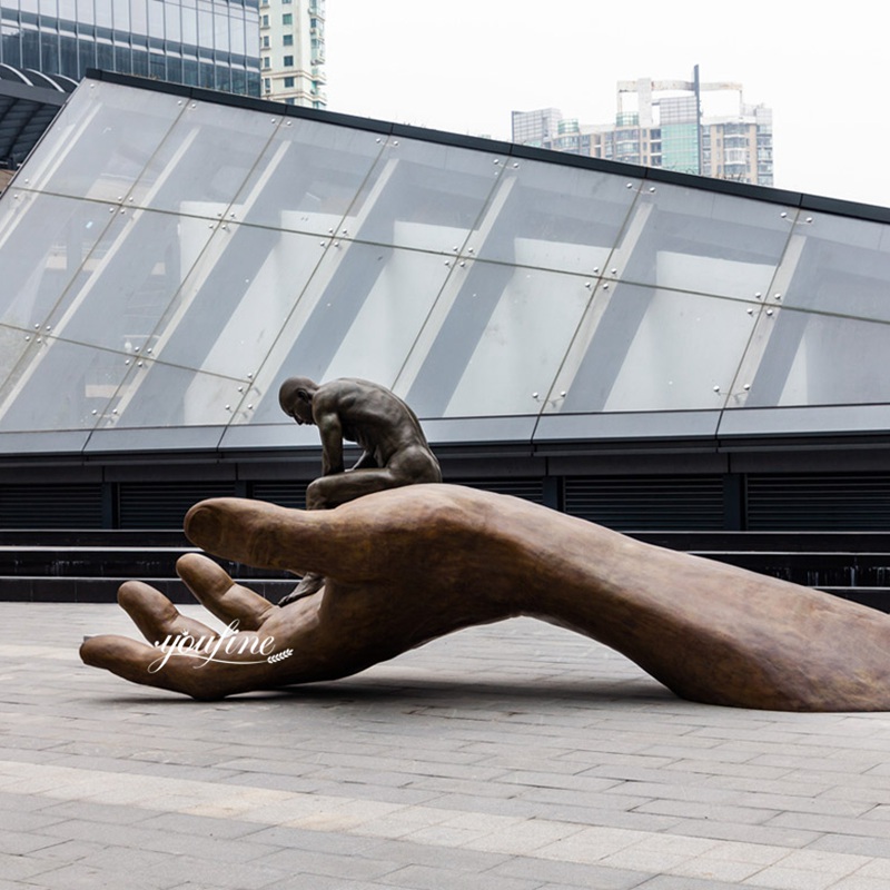 bronze hand
