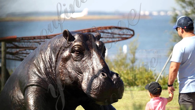 hippo sculpture garden-YouFine Sculpture