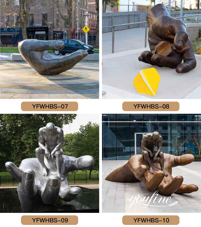 modern abstract bronze sculpture