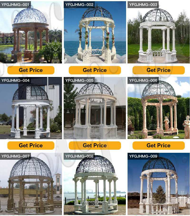 outdoor marble gazebo designs