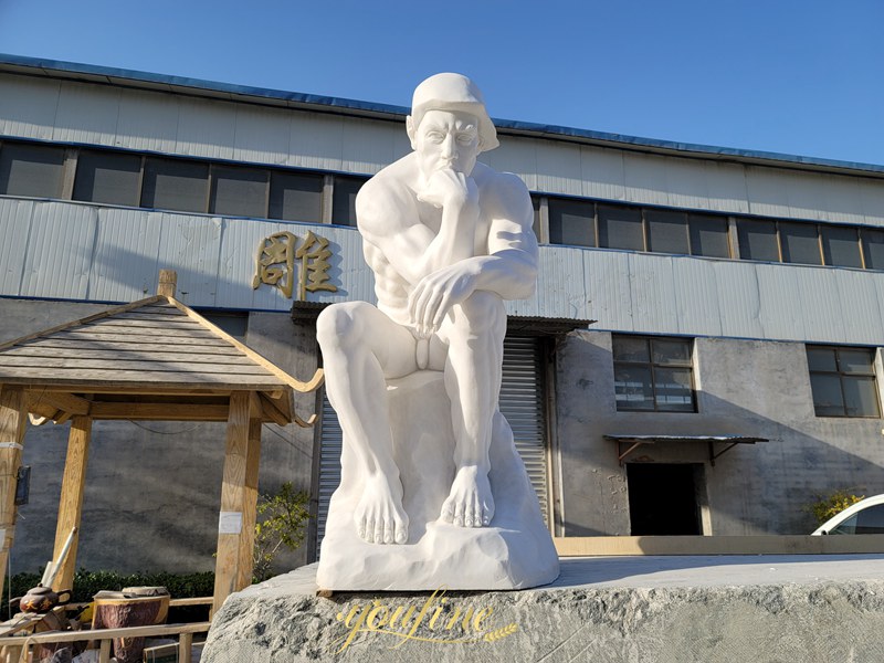 the Thinker Marble Statue 2