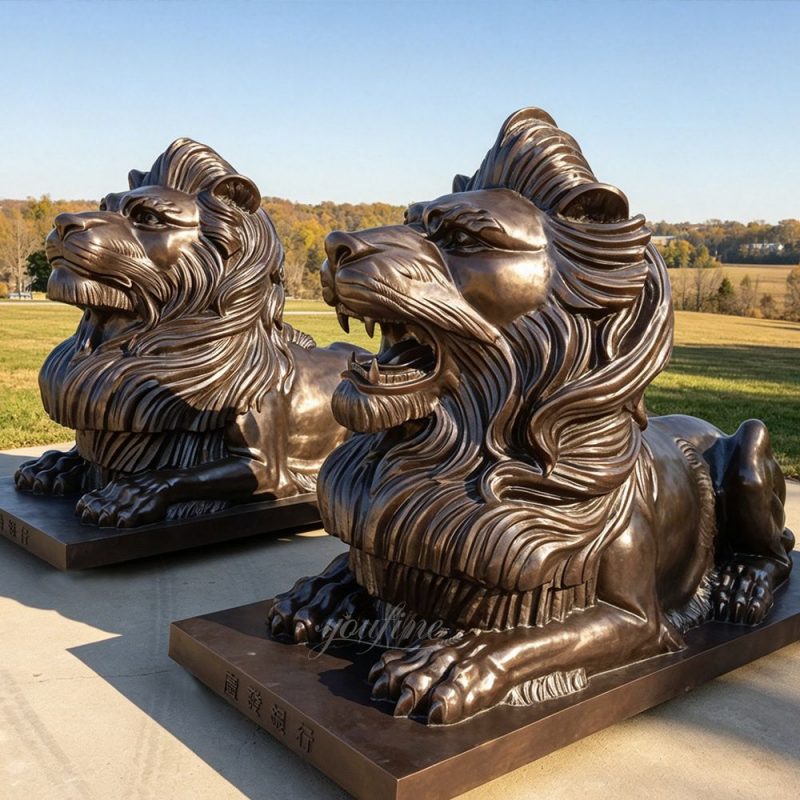 Casting Lion Sculpture for Bank