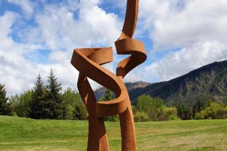 Large Outdoor Abstract Corten Garden Sculpture for Sale CSS-316