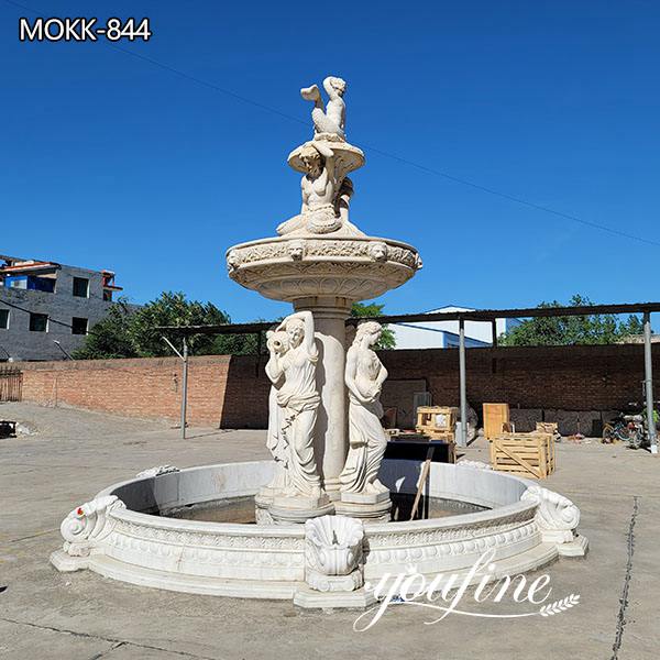 Large Outdoor Marble Garden Statues Fountain for Sale MOKK-844