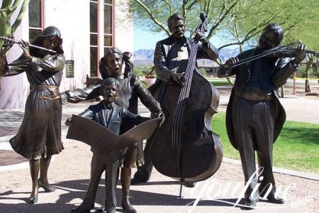 Life Size Bronze Musician Statue Group for Sale BOKK-180