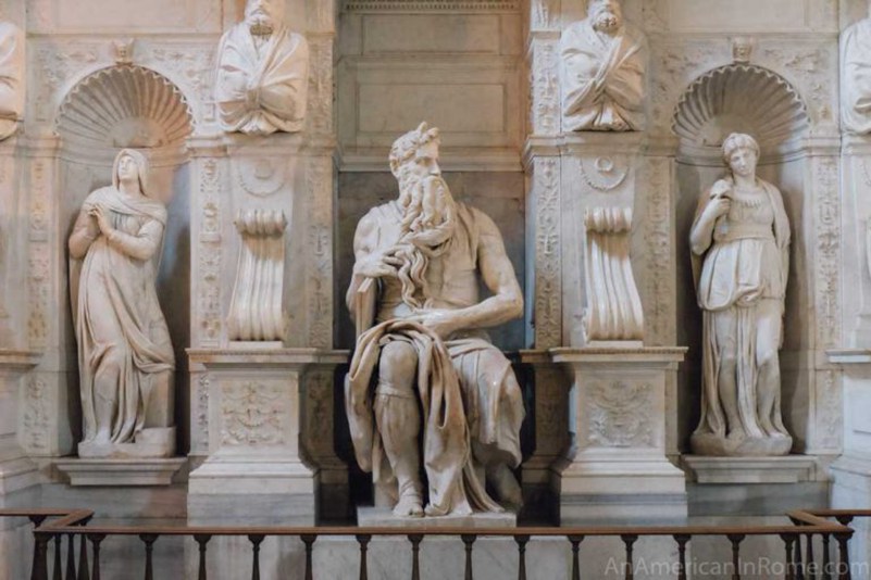 Moses by Michelangelo statue