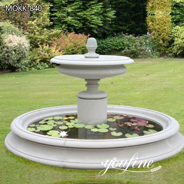 Simple Outdoor Marble Fountain Garden Decor Suppliers MOKK-840