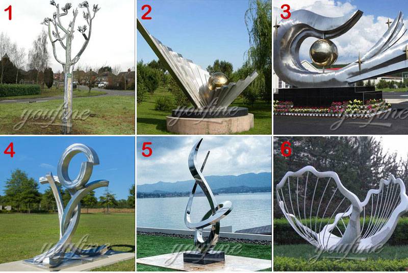 large metal garden sculpture