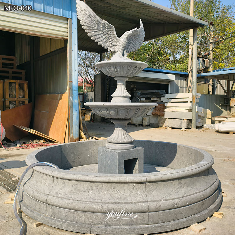 marble eagle fountain