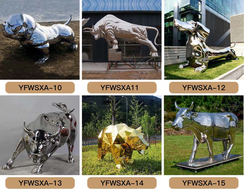 metal bull statue