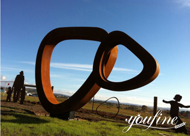 rusted steel sculpture