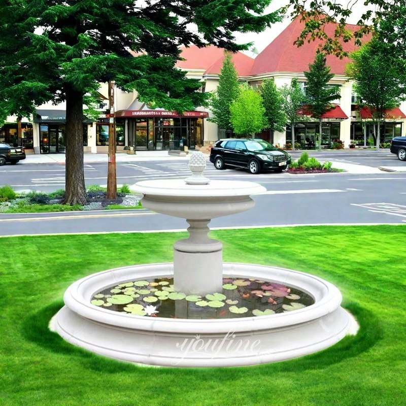 white Simple Outdoor Fountain