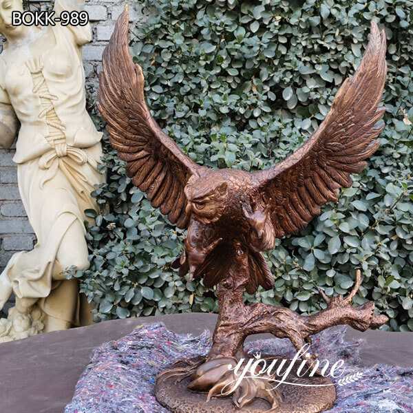 Bronze Eagle Statue Home Decor Factory Supply