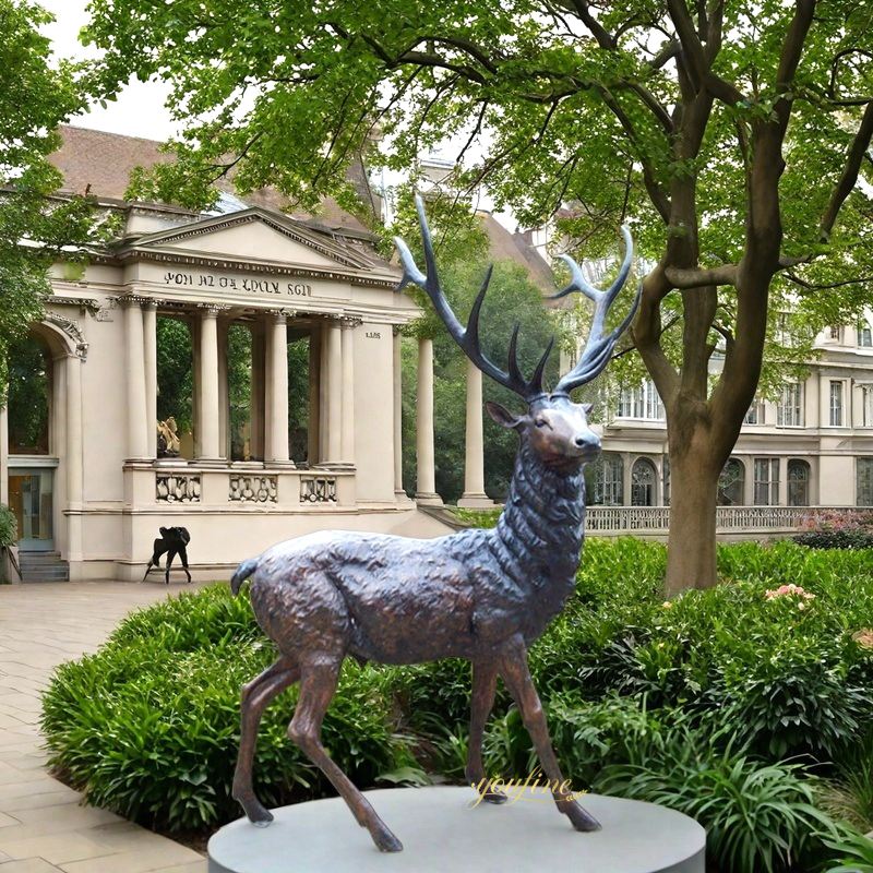 Bronze Stag for Garden