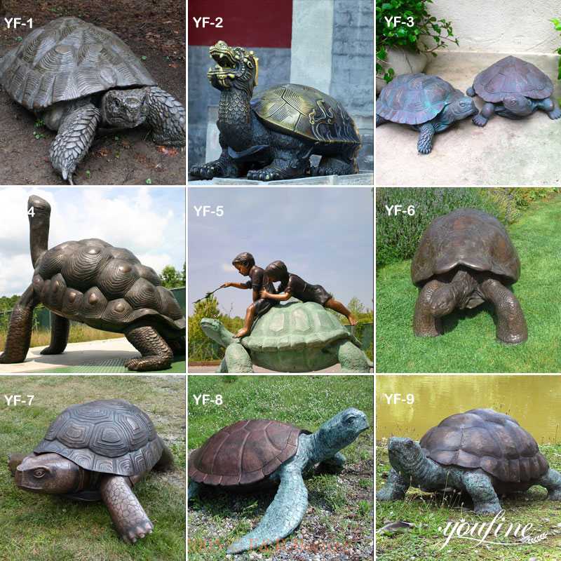 Bronze Tortoise Statue Garden Decor for Sale