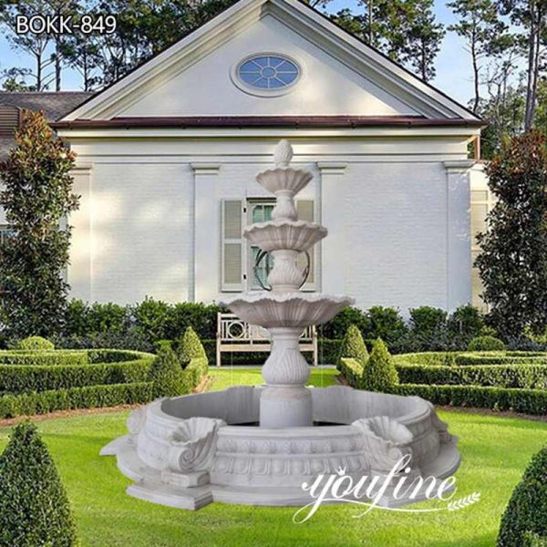 Home Garden Tiered Marble Water Fountain for Sale