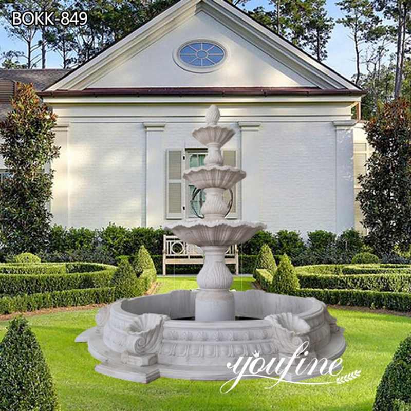 Home Garden Tiered Marble Water Fountain for Sale MOKK-849