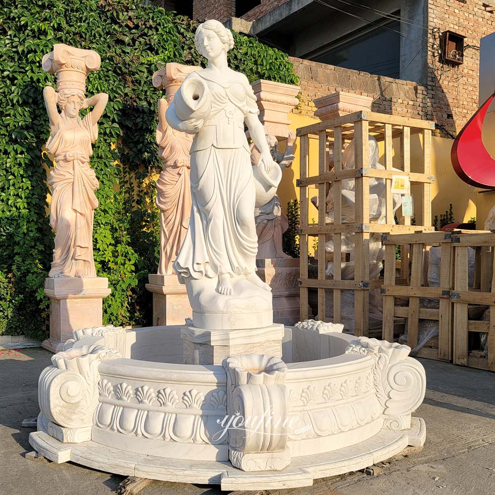 Lady lifesize Statue Fountain