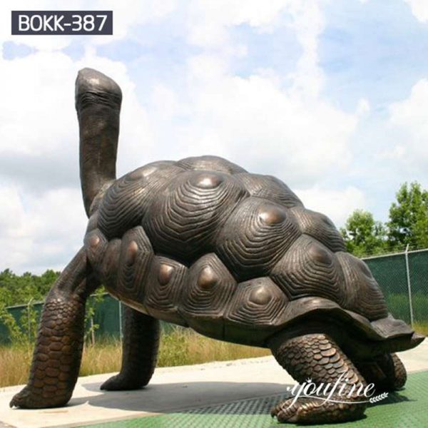 Large Bronze Tortoise Statue Garden Decor for Sale