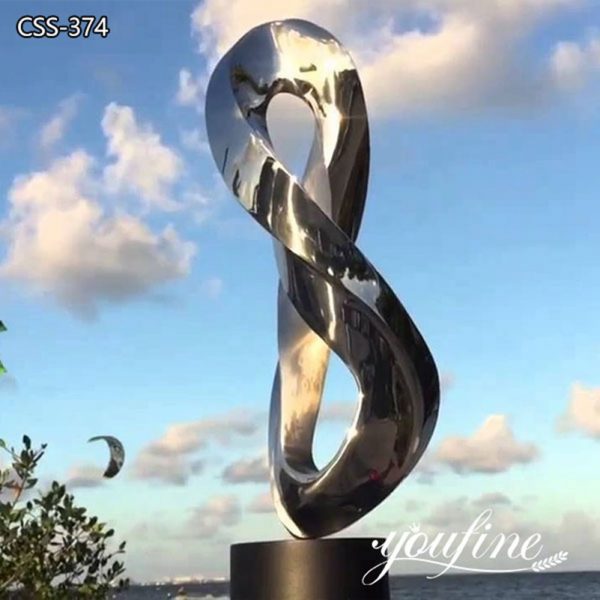 Large Metal Ring Outdoor Sculpture Modern Plaza Decor for Sale