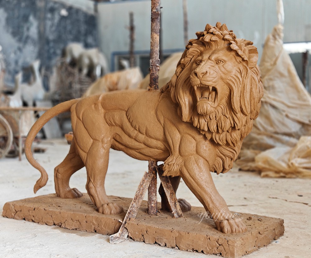 Maiwand Lion Replica clay model