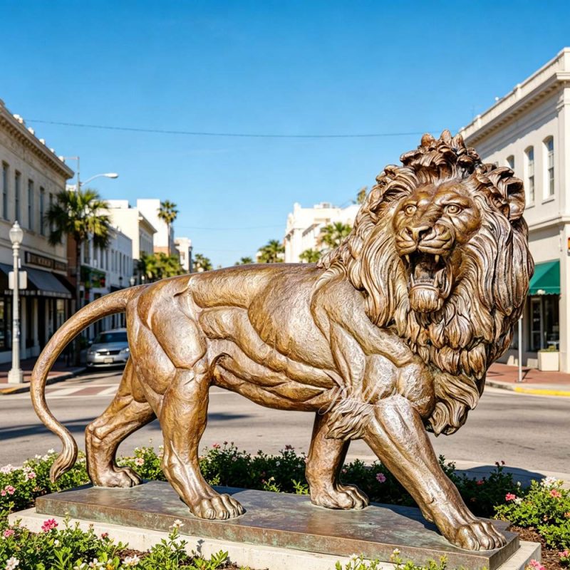 Maiwand Lion Replica in city