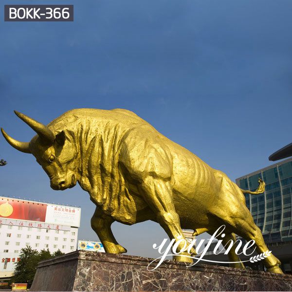 Super Large Bronze Bull Statue Square Decoration BOKK-366