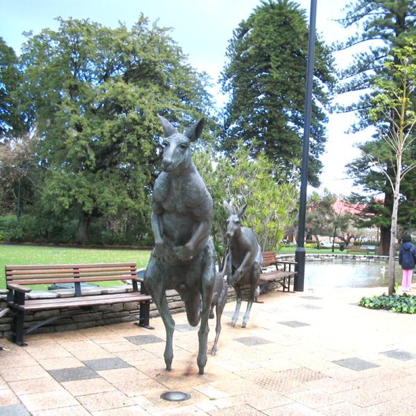big kangaroo statue