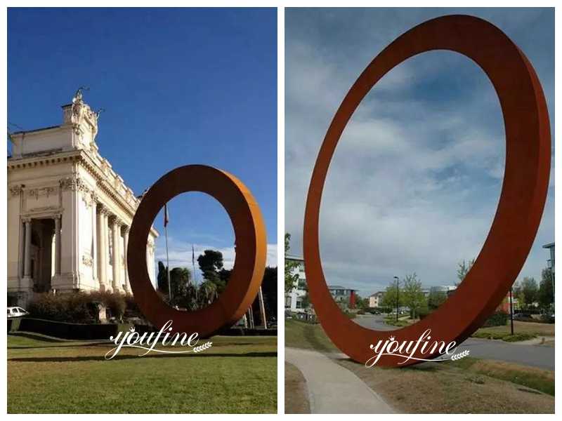 corten steel garden sculpture