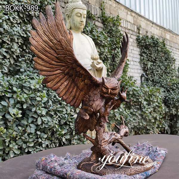 large bronze eagle statue