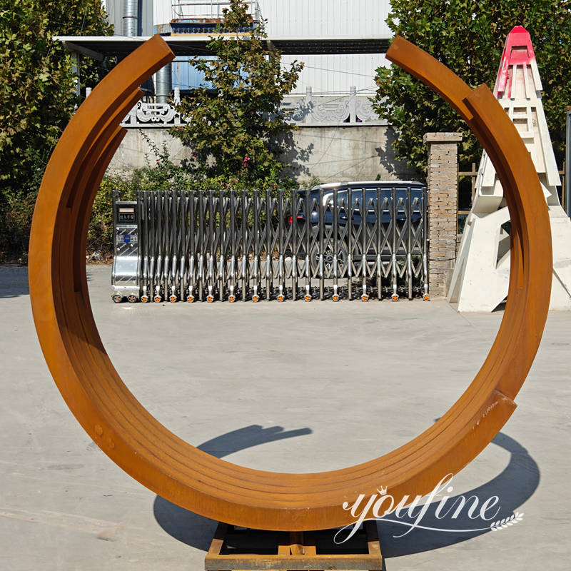 metal ring sculpture