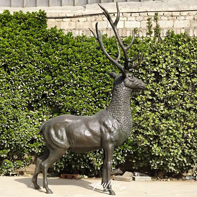life size stag garden ornament