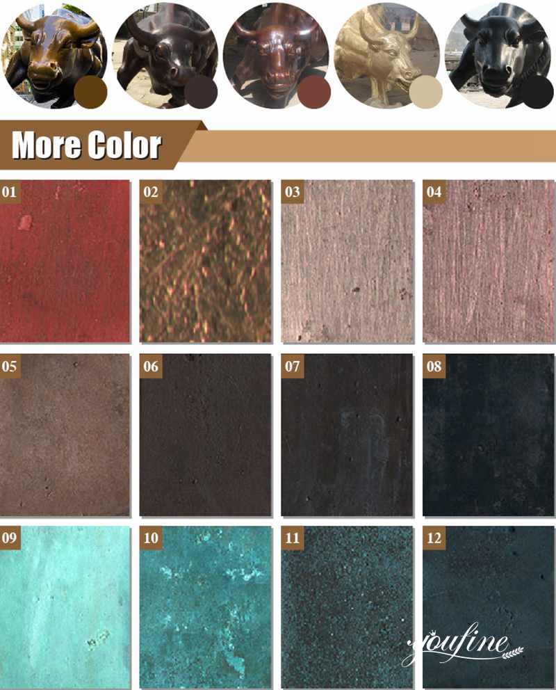 various bronze colors options