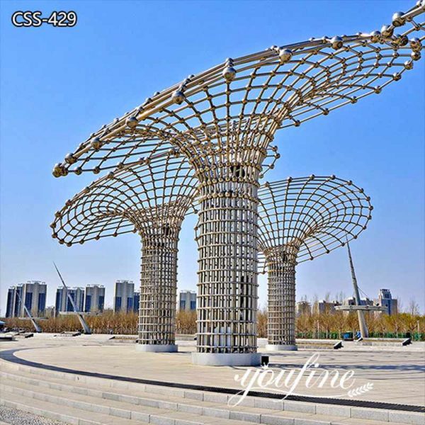 Abstract Style Outdoor Large Metal Yard Sculpture