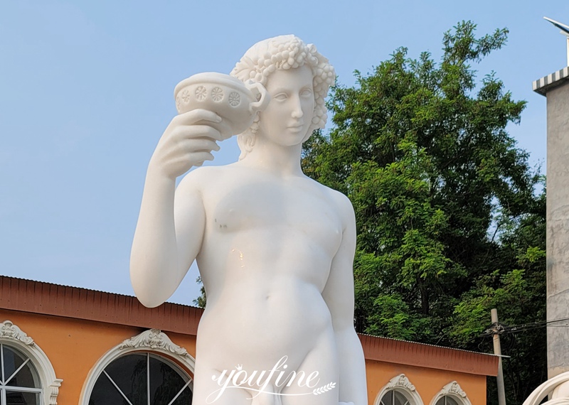 Marble Michelangelo Bacchus sculpture